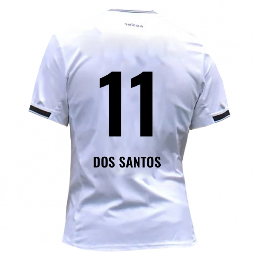 Danxen Homem Camisola Samuel Dos Santos #11 Branco Vermelho Principal 2025/26 Camisa