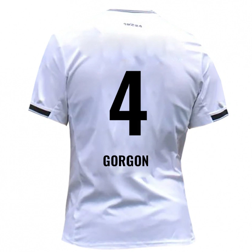 Danxen Homem Camisola Felix Gorgon #4 Branco Vermelho Principal 2025/26 Camisa