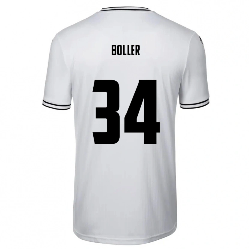 Danxen Homem Camisola Jan Boller #34 Branco Preto Principal 2025/26 Camisa