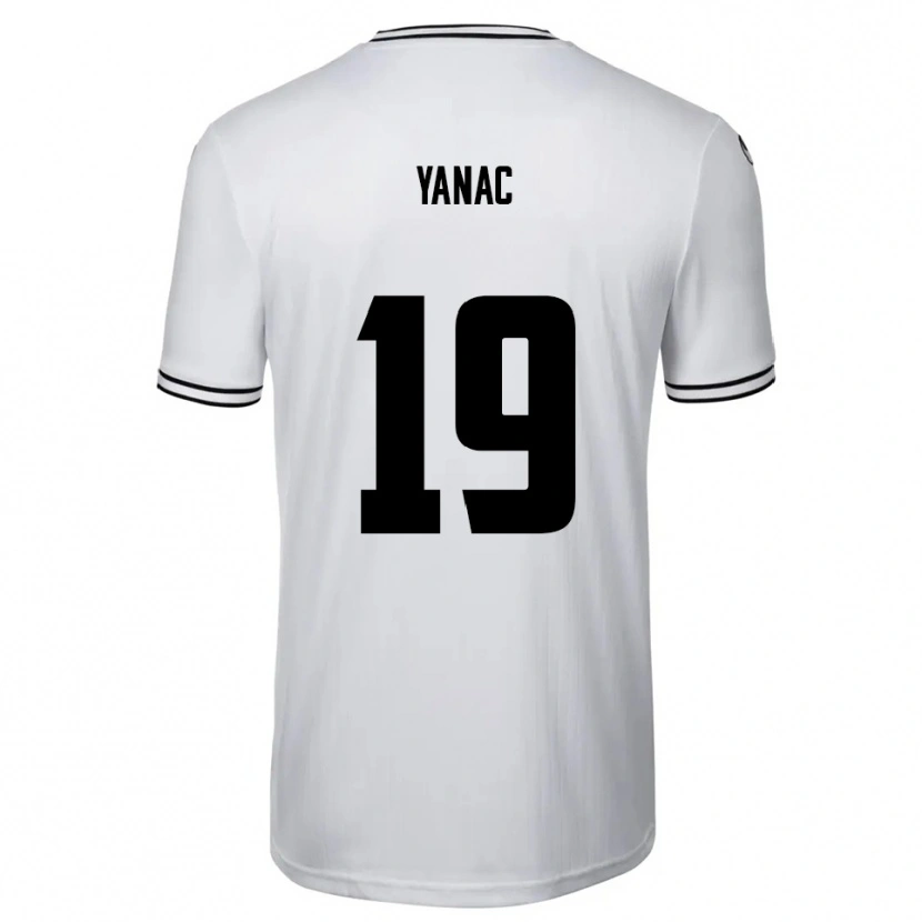 Danxen Homem Camisola Kaan Yanac #19 Branco Preto Principal 2025/26 Camisa