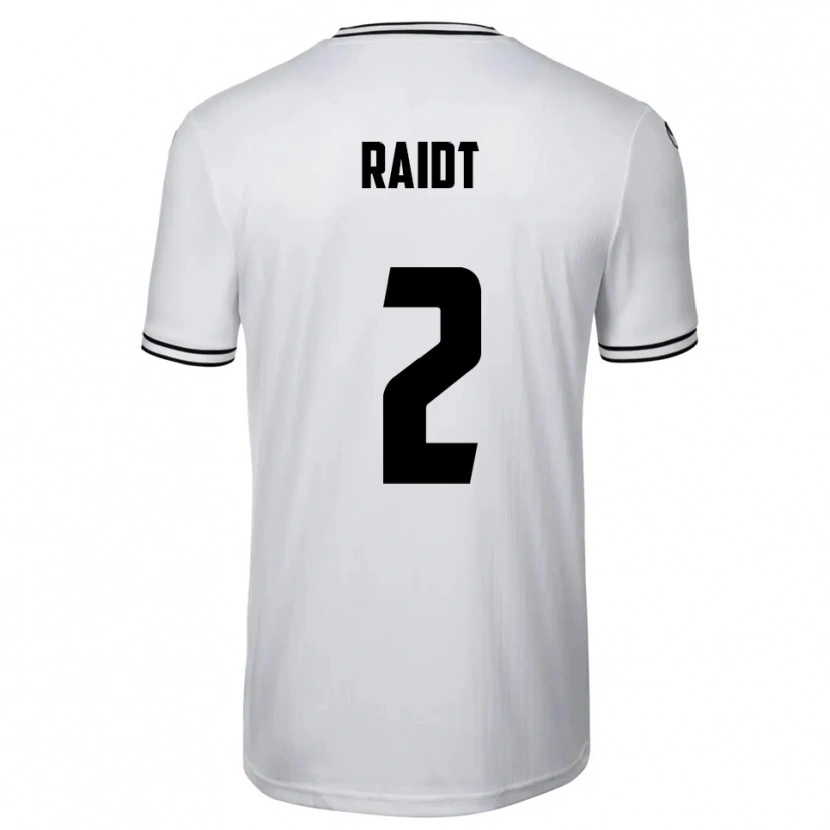 Danxen Homem Camisola Bodie Raidt #2 Branco Preto Principal 2025/26 Camisa