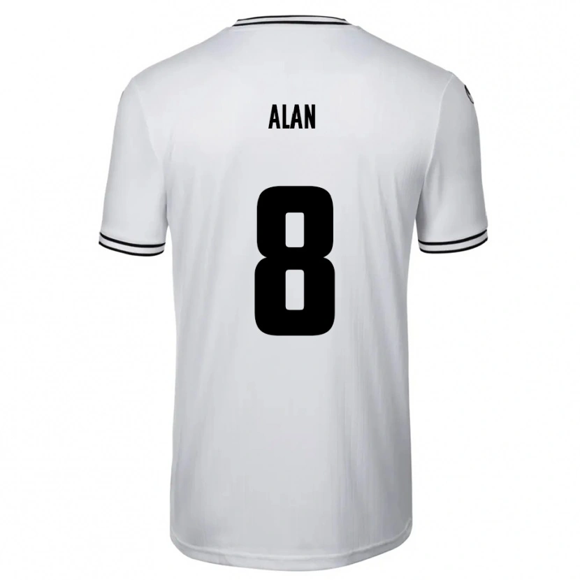 Danxen Homem Camisola Ali Alan #8 Branco Preto Principal 2025/26 Camisa