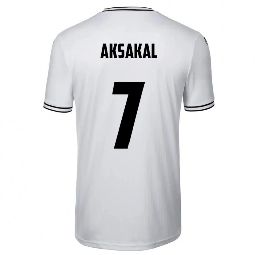 Danxen Homem Camisola Ensar Aksakal #7 Branco Preto Principal 2025/26 Camisa
