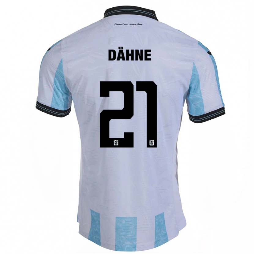 Danxen Homem Camisola Thomas Dähne #21 Branco Azul Celeste Principal 2025/26 Camisa
