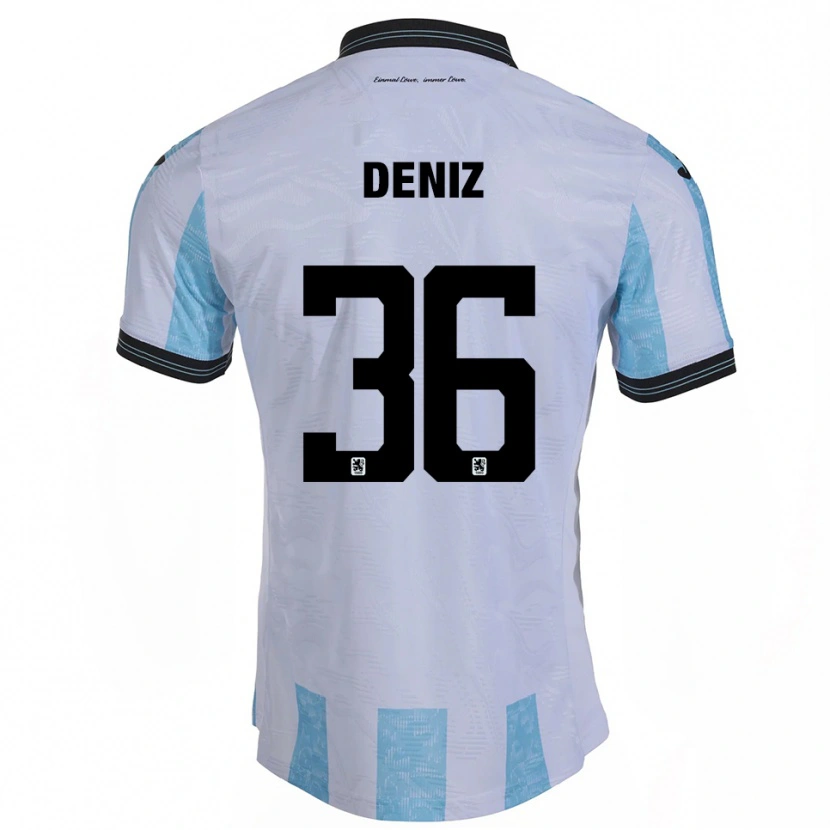 Danxen Homem Camisola Tunay Deniz #36 Branco Azul Celeste Principal 2025/26 Camisa