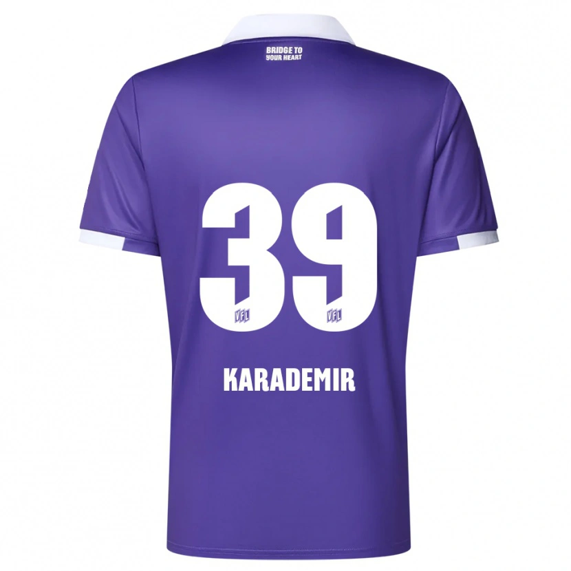 Danxen Homem Camisola Yiğit Karademir #39 Roxo Branco Principal 2025/26 Camisa