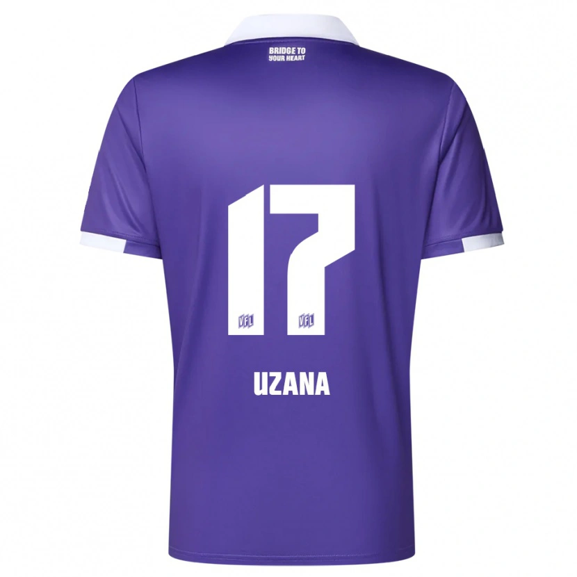 Danxen Homem Camisola Sebastian Uzana #17 Roxo Branco Principal 2025/26 Camisa