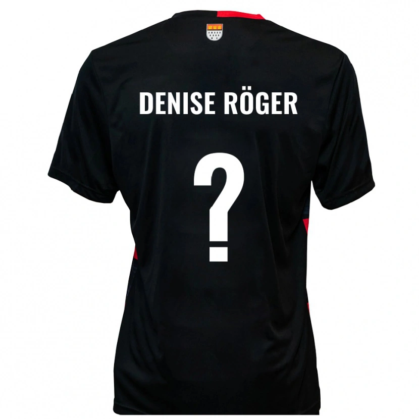 Danxen Homem Camisola Kim Denise Röger #0 Preto Vermelho Principal 2025/26 Camisa