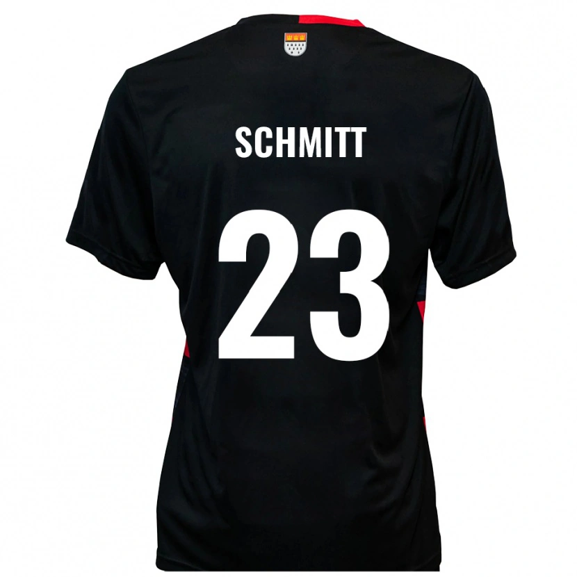Danxen Homem Camisola Bruno Schmitt #23 Preto Vermelho Principal 2025/26 Camisa