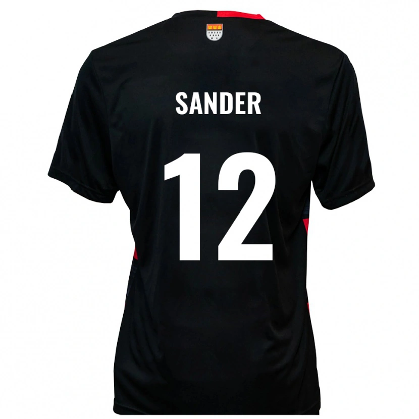 Danxen Homem Camisola Anton Sander #12 Preto Vermelho Principal 2025/26 Camisa