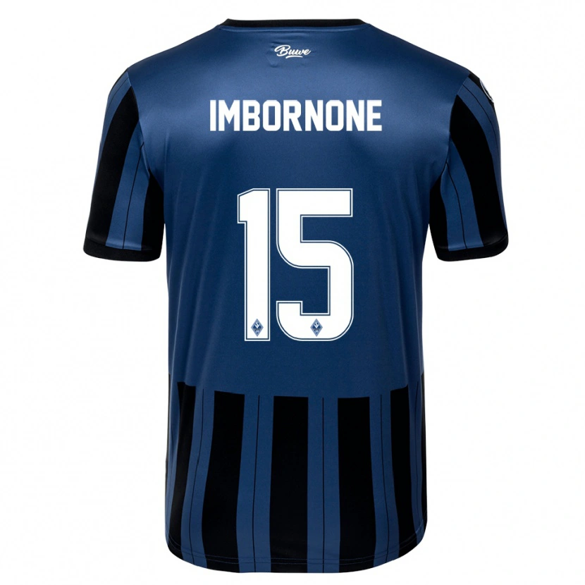 Danxen Homem Camisola Fabio Imbornone #15 Azul Cinzento Preto Principal 2025/26 Camisa