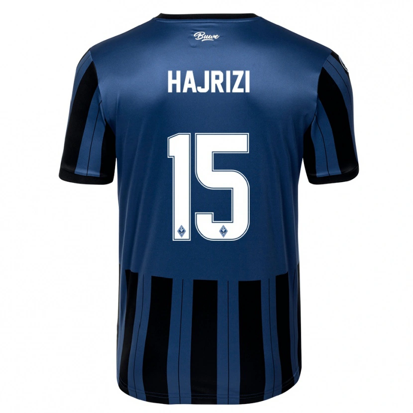 Danxen Homem Camisola Faik Hajrizi #15 Azul Cinzento Preto Principal 2025/26 Camisa