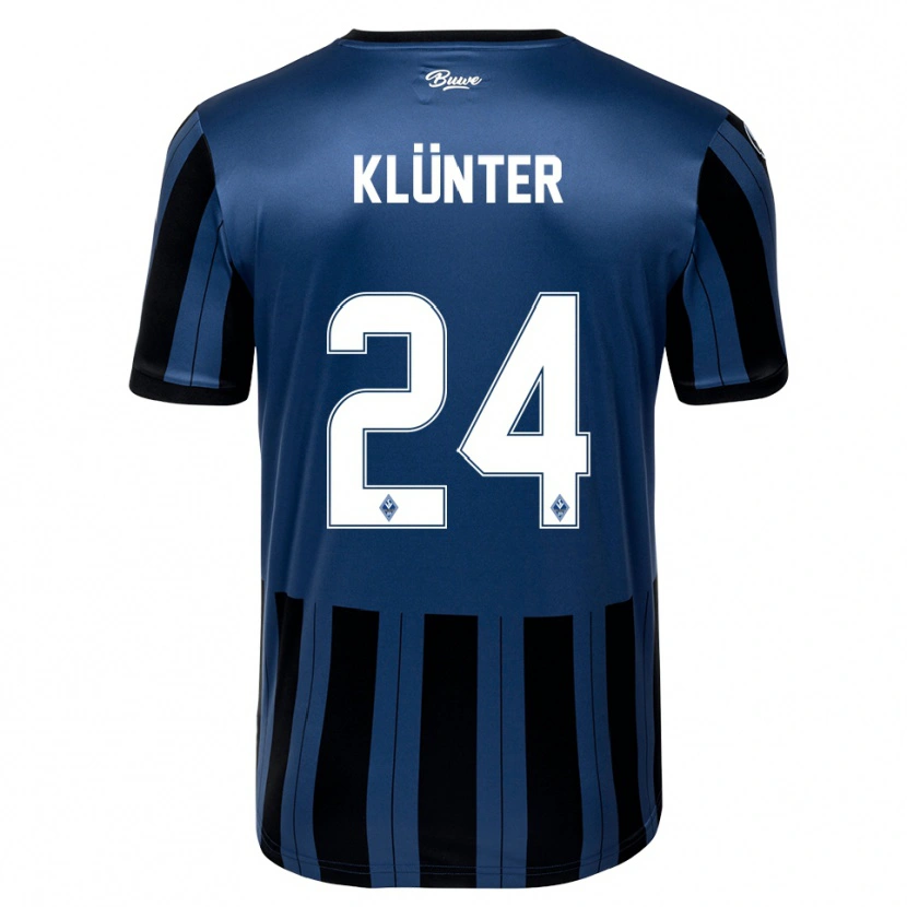 Danxen Homem Camisola Lukas Klünter #24 Azul Cinzento Preto Principal 2025/26 Camisa