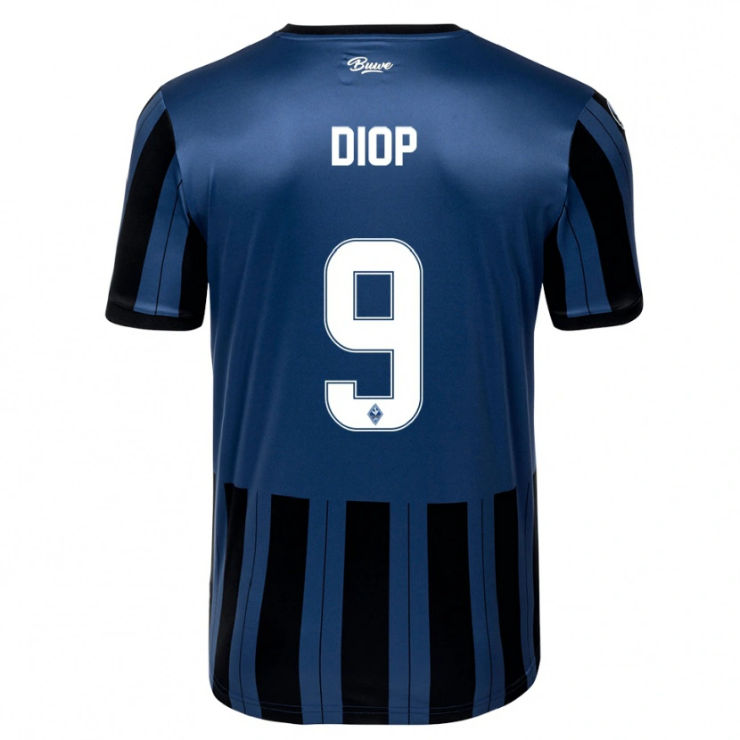 Danxen Homem Camisola Ambroise Diop #9 Azul Cinzento Preto Principal 2025/26 Camisa