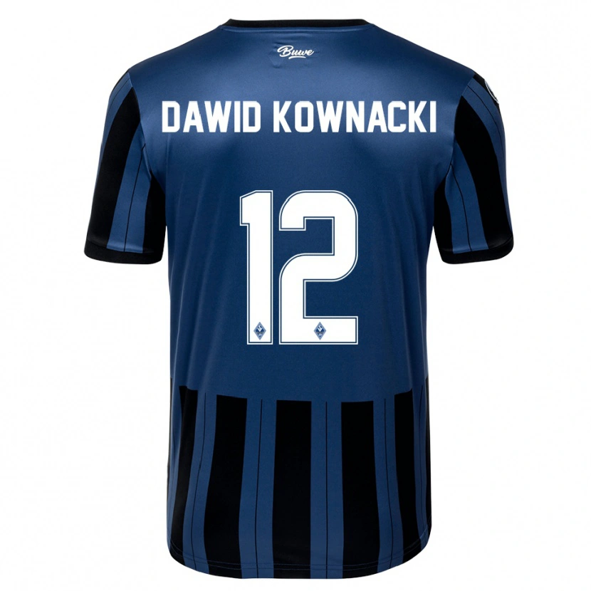 Danxen Homem Camisola Jakub Dawid Kownacki #12 Azul Cinzento Preto Principal 2025/26 Camisa