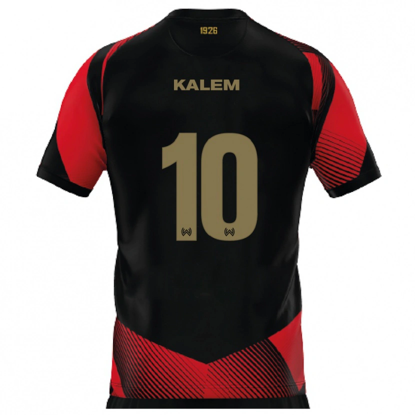 Danxen Homem Camisola Robin Kalem #10 Preto Vermelho Principal 2025/26 Camisa