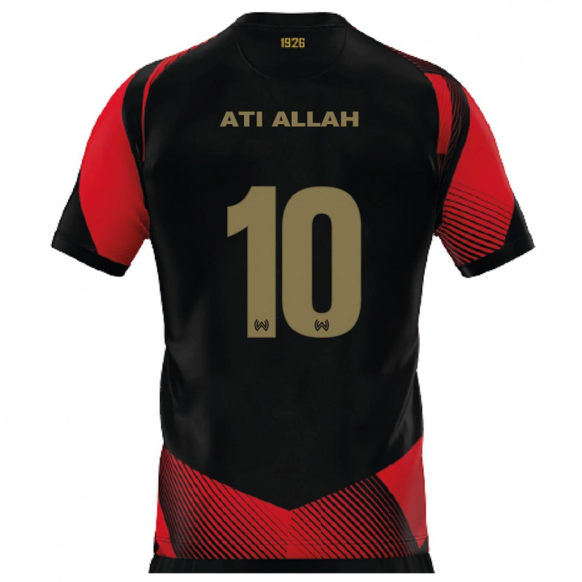 Danxen Homem Camisola Ibrahim Ati Allah #10 Preto Vermelho Principal 2025/26 Camisa