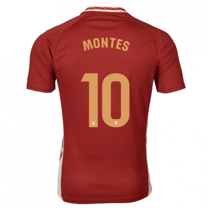 Danxen Homem Camisola Cris Montes #10 Borgonha Dourado Alternativa 2025/26 Camisa