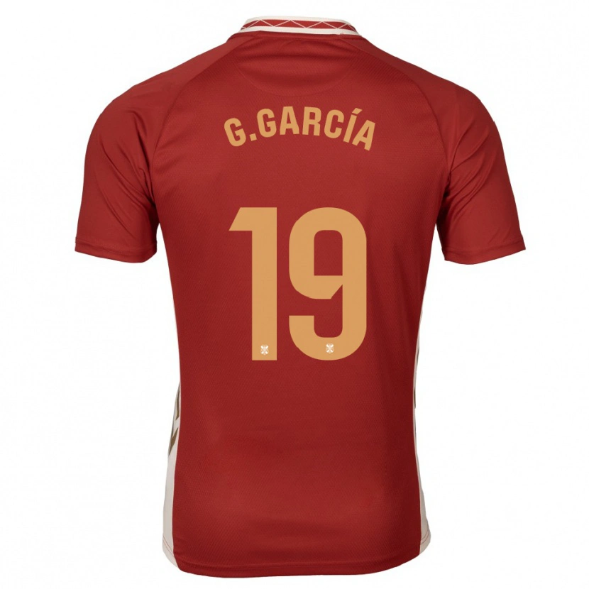 Danxen Homem Camisola Giovani García #19 Borgonha Dourado Alternativa 2025/26 Camisa