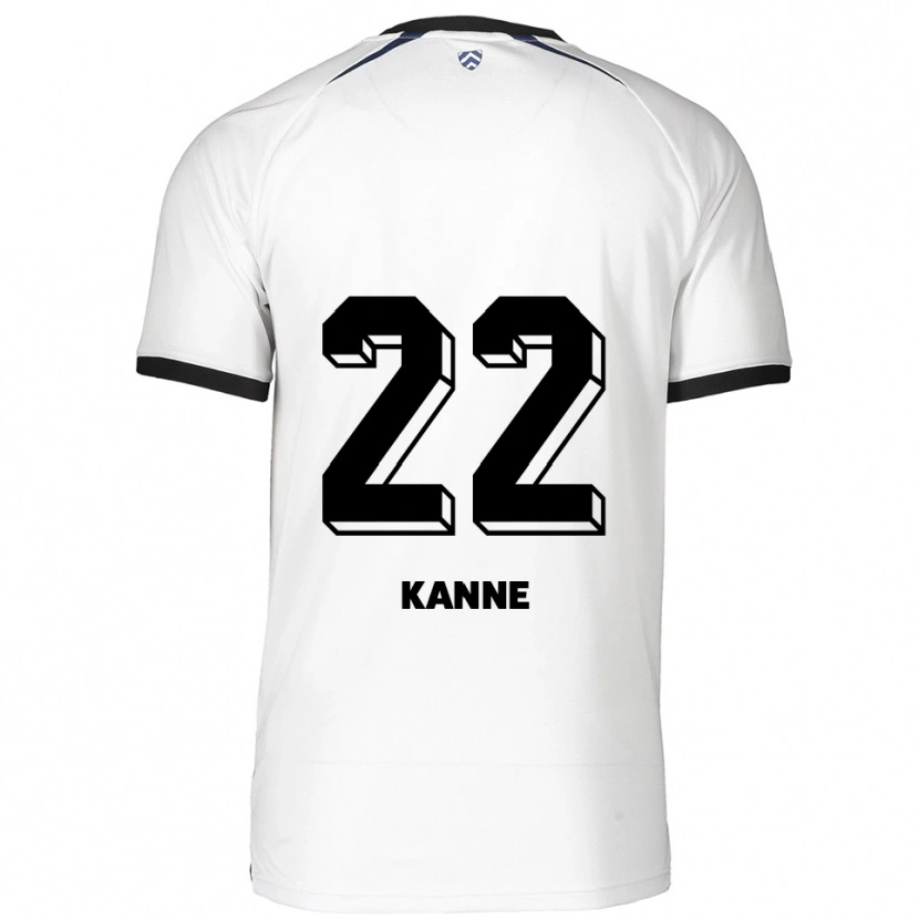 Danxen Homem Camisola Louis Kanne #22 Branco Preto Alternativa 2025/26 Camisa