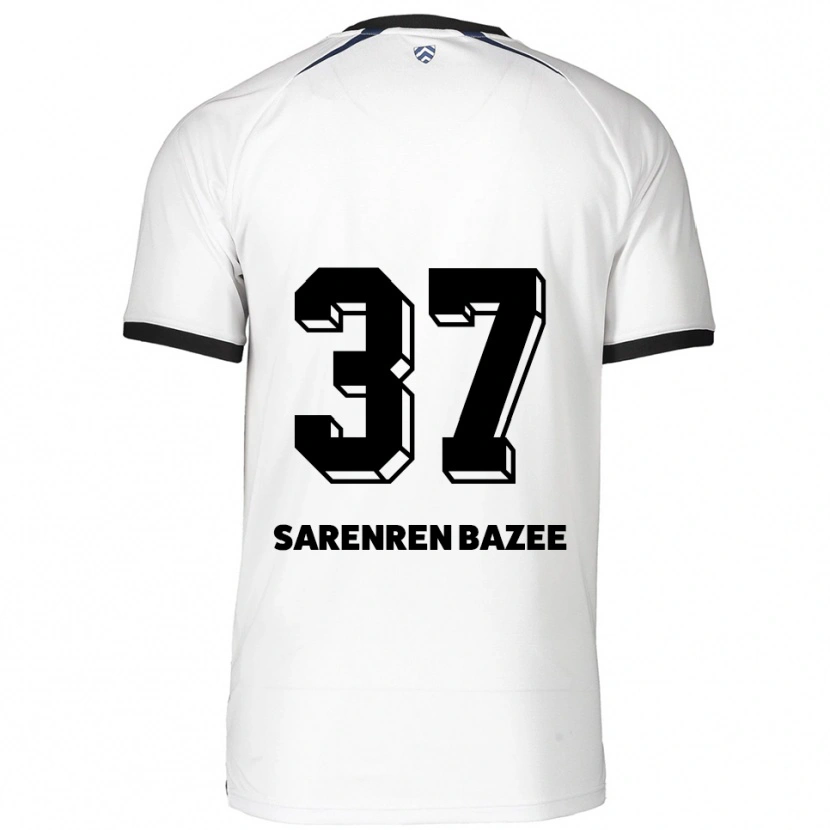 Danxen Homem Camisola Noah Sarenren Bazee #37 Branco Preto Alternativa 2025/26 Camisa