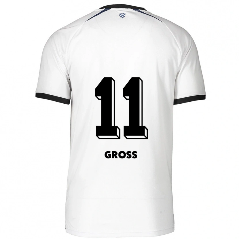 Danxen Homem Camisola Danny Gross #11 Branco Preto Alternativa 2025/26 Camisa
