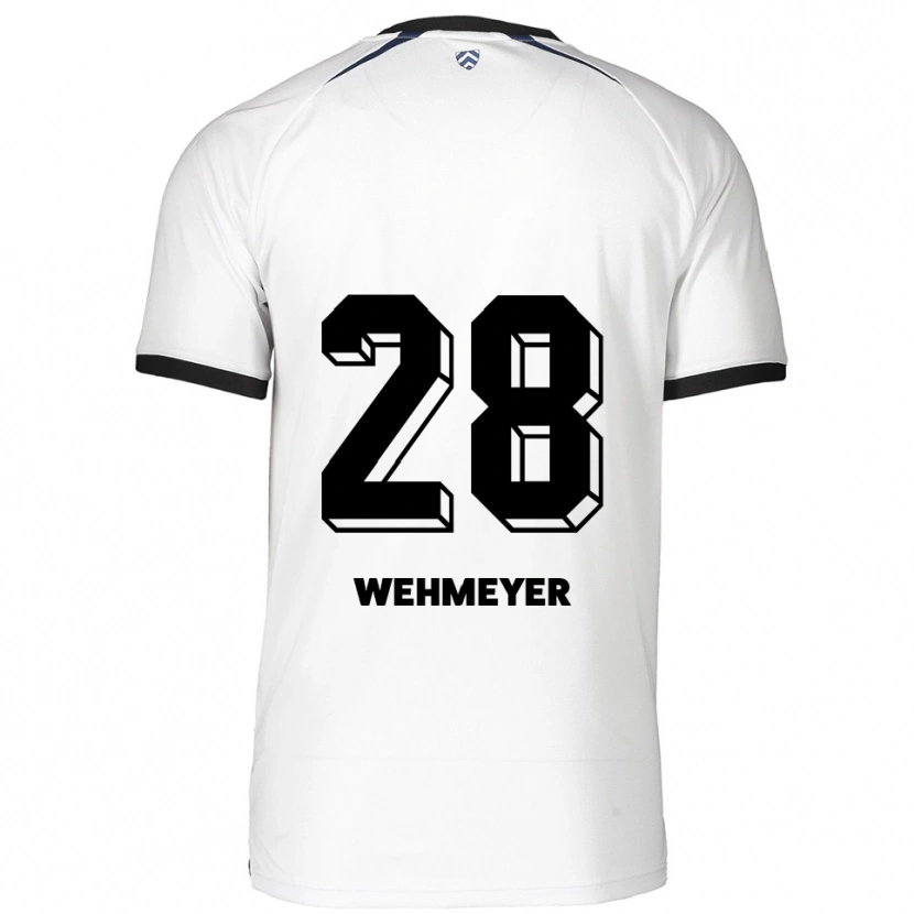 Danxen Homem Camisola Hannah Wehmeyer #28 Branco Preto Alternativa 2025/26 Camisa