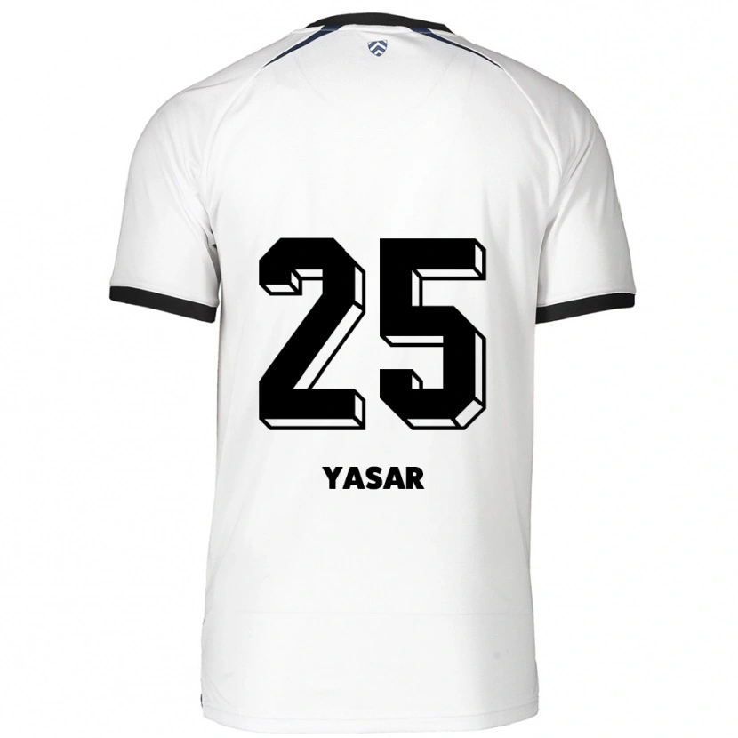 Danxen Homem Camisola Eyyüb Yasar #25 Branco Preto Alternativa 2025/26 Camisa