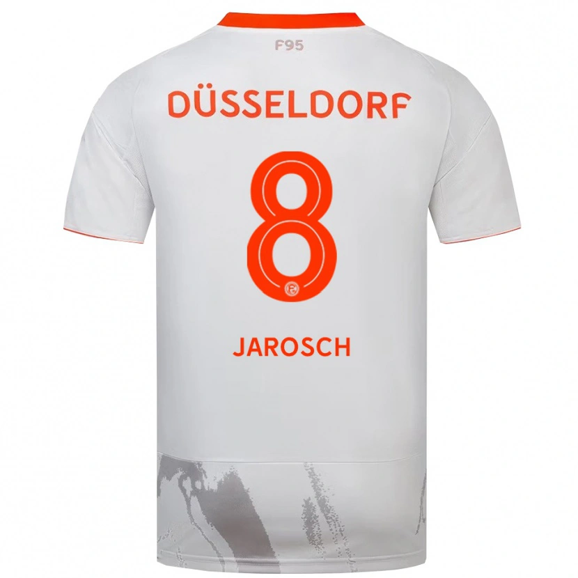 Danxen Homem Camisola Marek Jarosch #8 Branco Laranja Alternativa 2025/26 Camisa