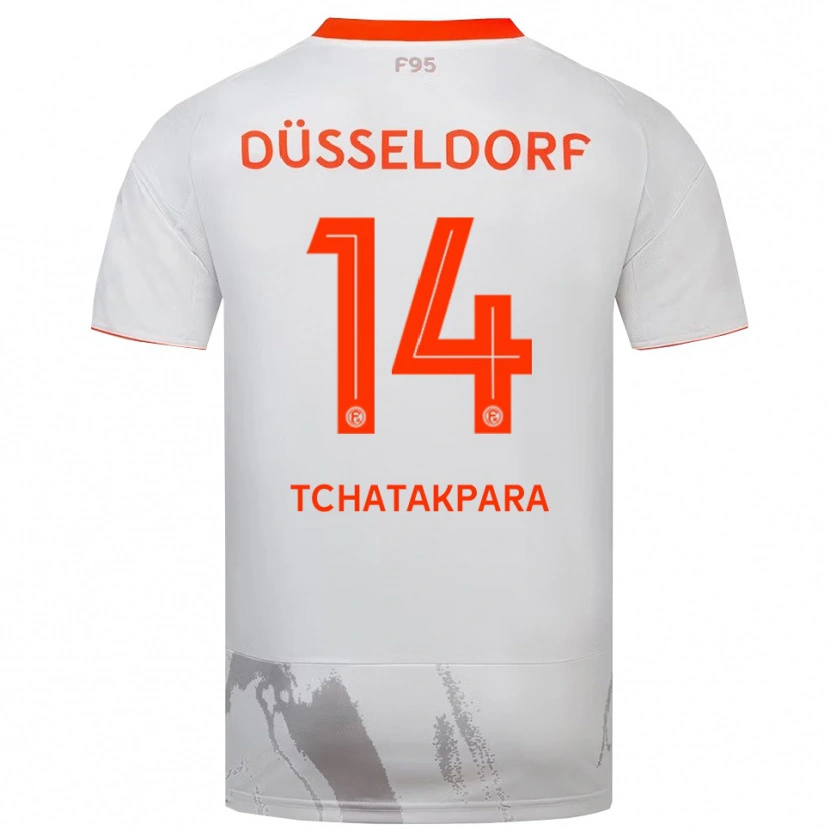 Danxen Homem Camisola Adnane Tchatakpara #14 Branco Laranja Alternativa 2025/26 Camisa