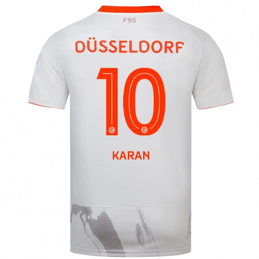 Danxen Homem Camisola Marko Karan #10 Branco Laranja Alternativa 2025/26 Camisa