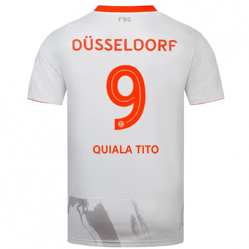 Danxen Homem Camisola Mechak Quiala Tito #9 Branco Laranja Alternativa 2025/26 Camisa