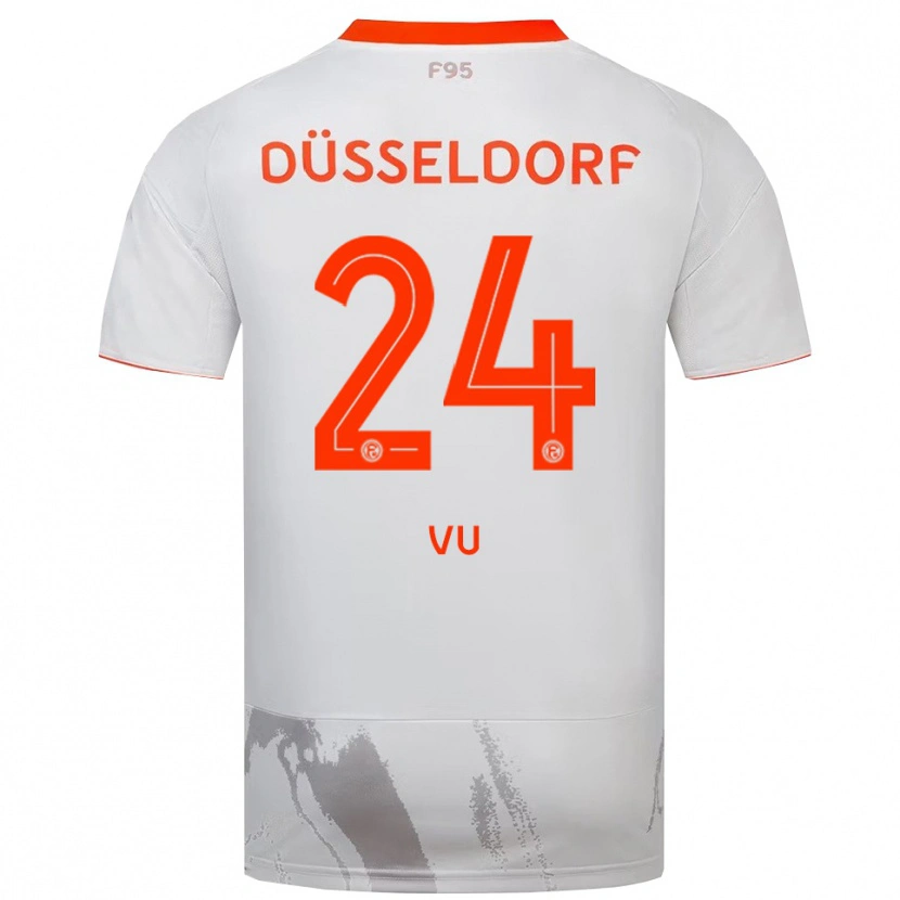 Danxen Homem Camisola Simon Vu #24 Branco Laranja Alternativa 2025/26 Camisa