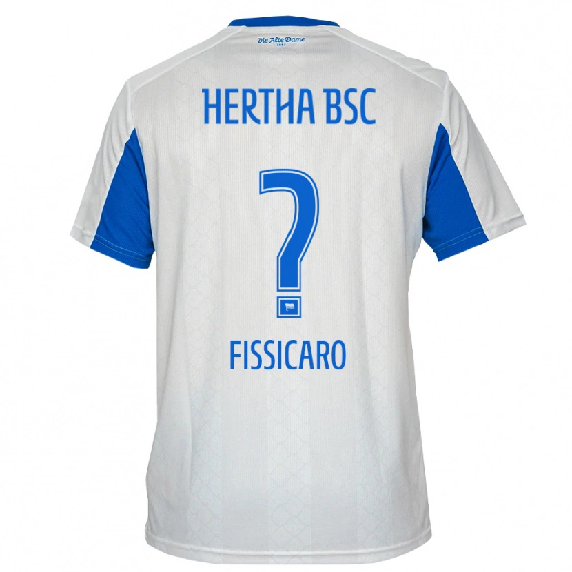 Danxen Homem Camisola Lucas Fissicaro #0 Branco Azul Alternativa 2025/26 Camisa
