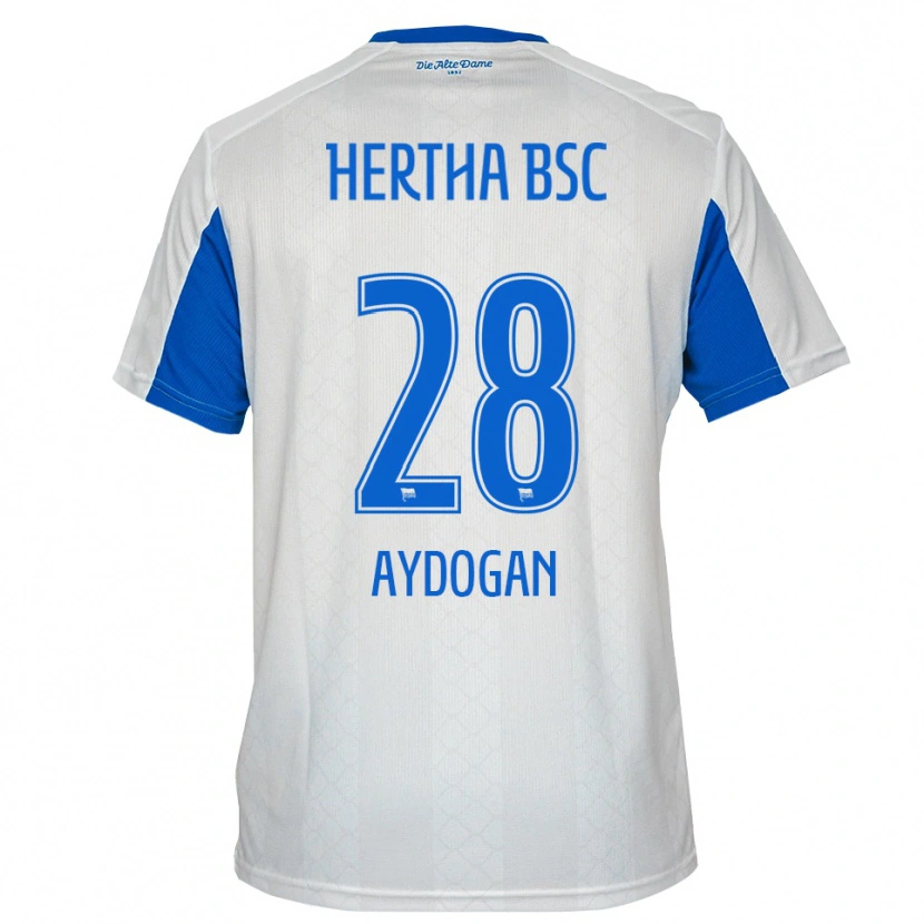 Danxen Homem Camisola Pasa Aydogan #28 Branco Azul Alternativa 2025/26 Camisa