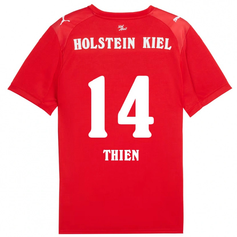 Danxen Homem Camisola Madita Thien #14 Vermelho Azul Alternativa 2025/26 Camisa