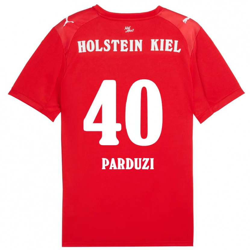 Danxen Homem Camisola Leon Parduzi #40 Vermelho Azul Alternativa 2025/26 Camisa