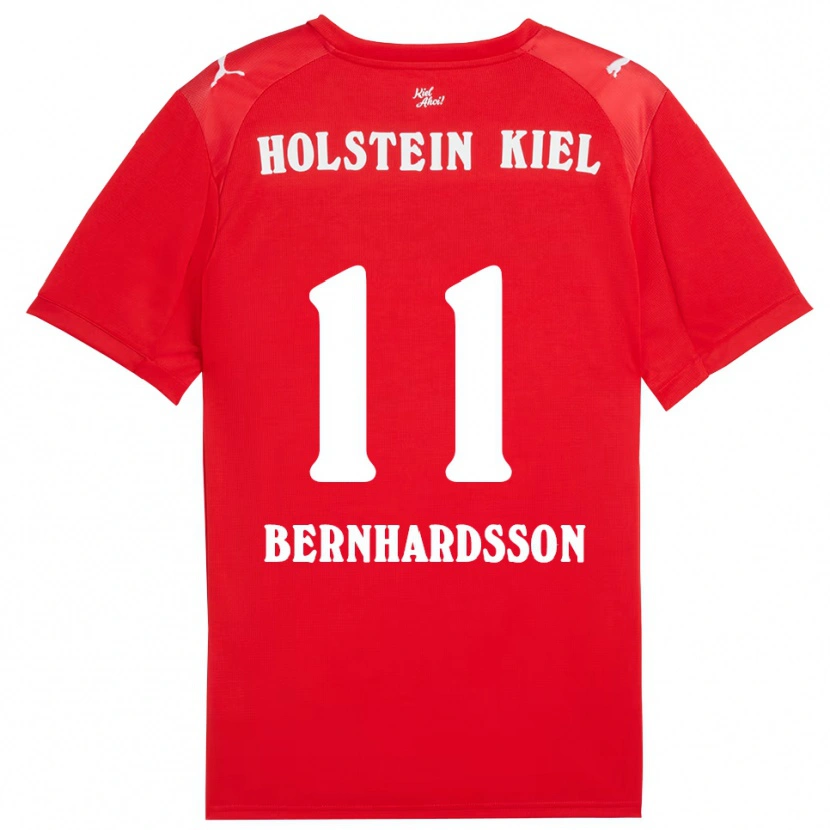 Danxen Homem Camisola Alexander Bernhardsson #11 Vermelho Azul Alternativa 2025/26 Camisa