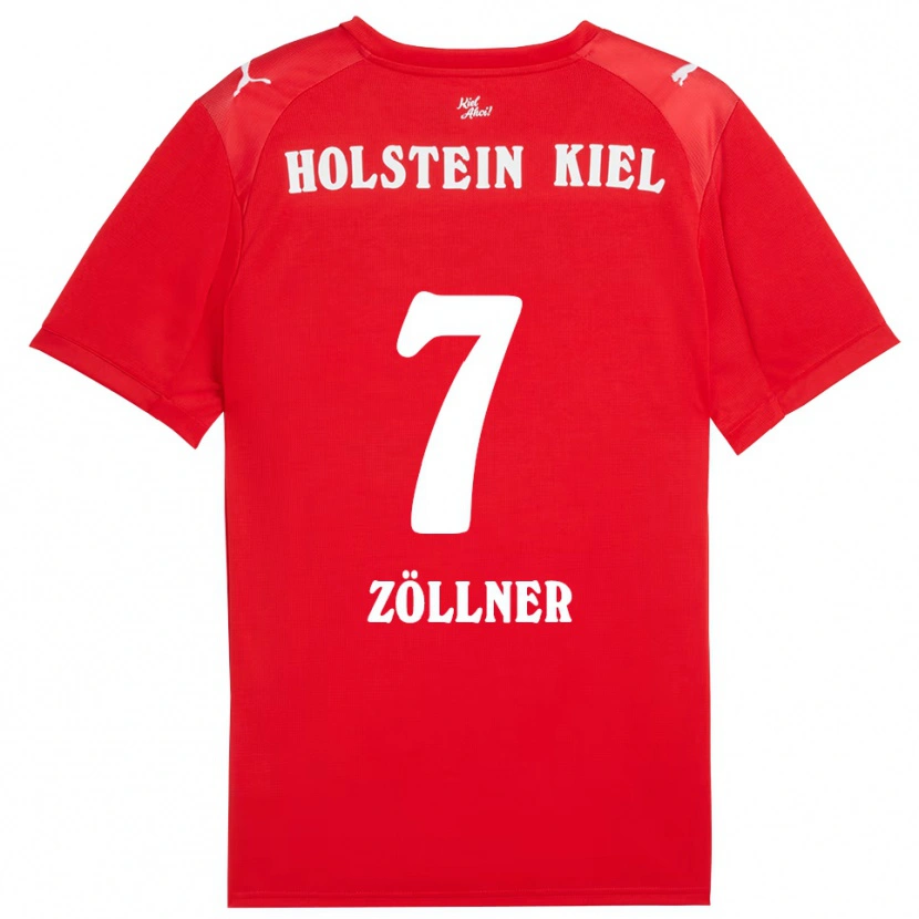 Danxen Homem Camisola Younes Zöllner #7 Vermelho Azul Alternativa 2025/26 Camisa