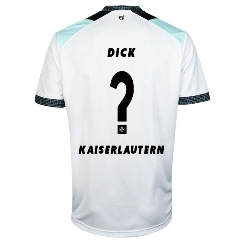 Danxen Homem Camisola Paul Dick #0 Branco Preto Alternativa 2025/26 Camisa