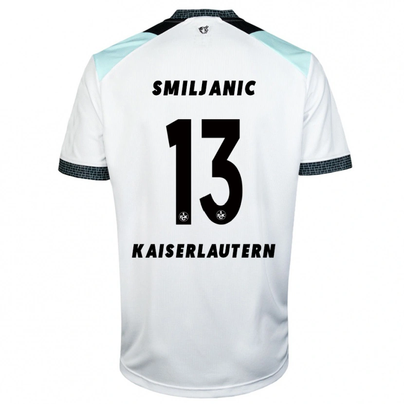 Danxen Homem Camisola Ivan Smiljanic #13 Branco Preto Alternativa 2025/26 Camisa