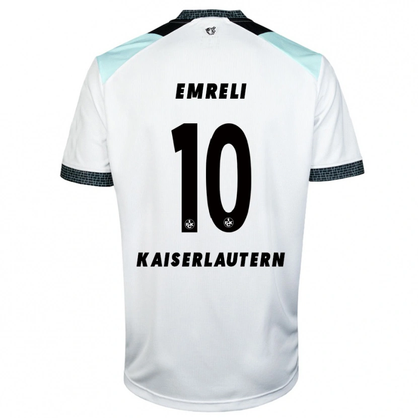 Danxen Homem Camisola Mahir Emreli #10 Branco Preto Alternativa 2025/26 Camisa