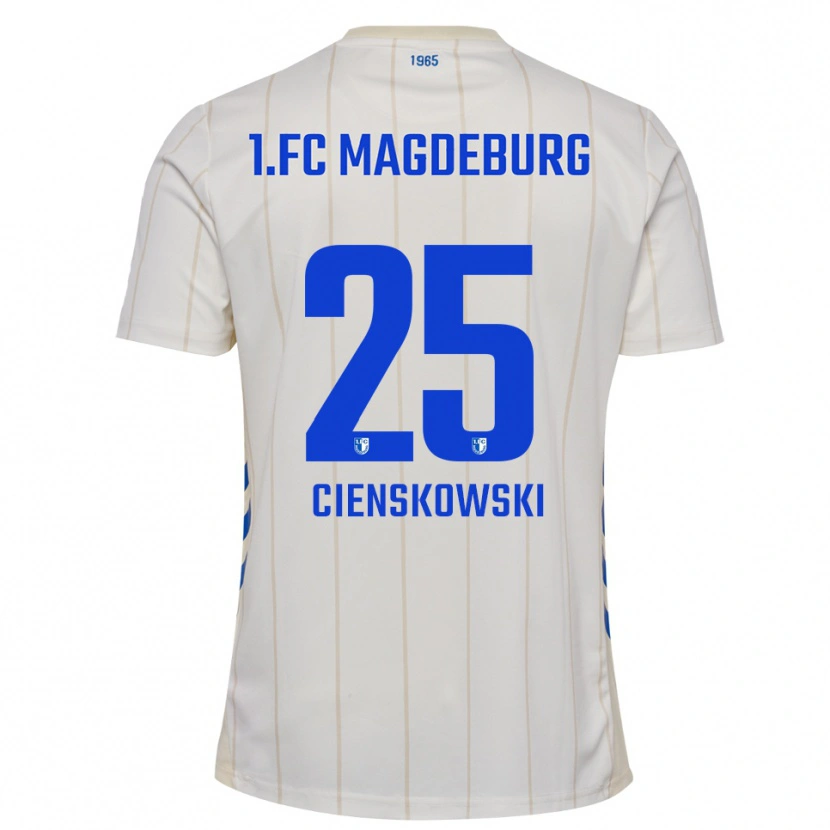 Danxen Homem Camisola Amy Cienskowski #25 Branco Azul Alternativa 2025/26 Camisa