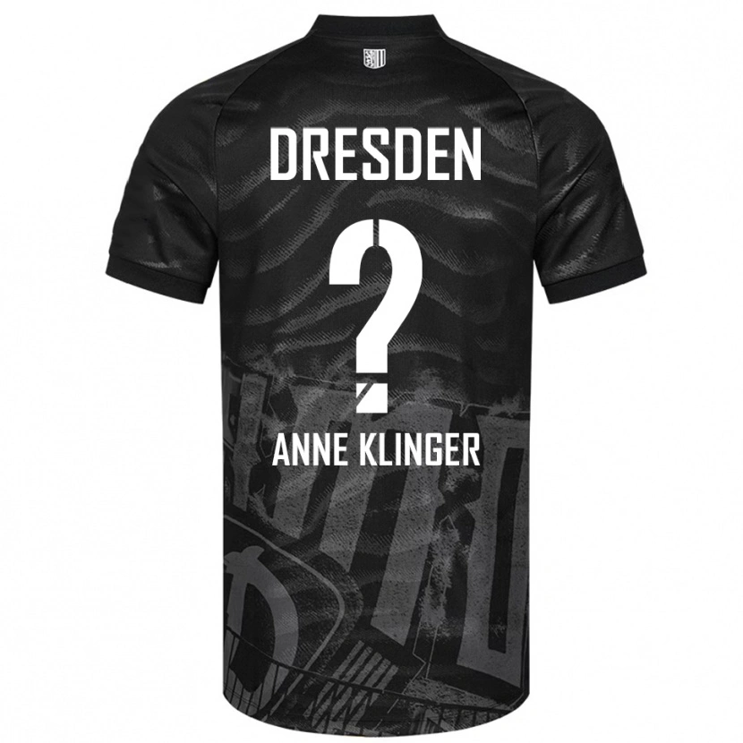 Danxen Homem Camisola Jo Anne Klinger #0 Preto Cinzento Alternativa 2025/26 Camisa