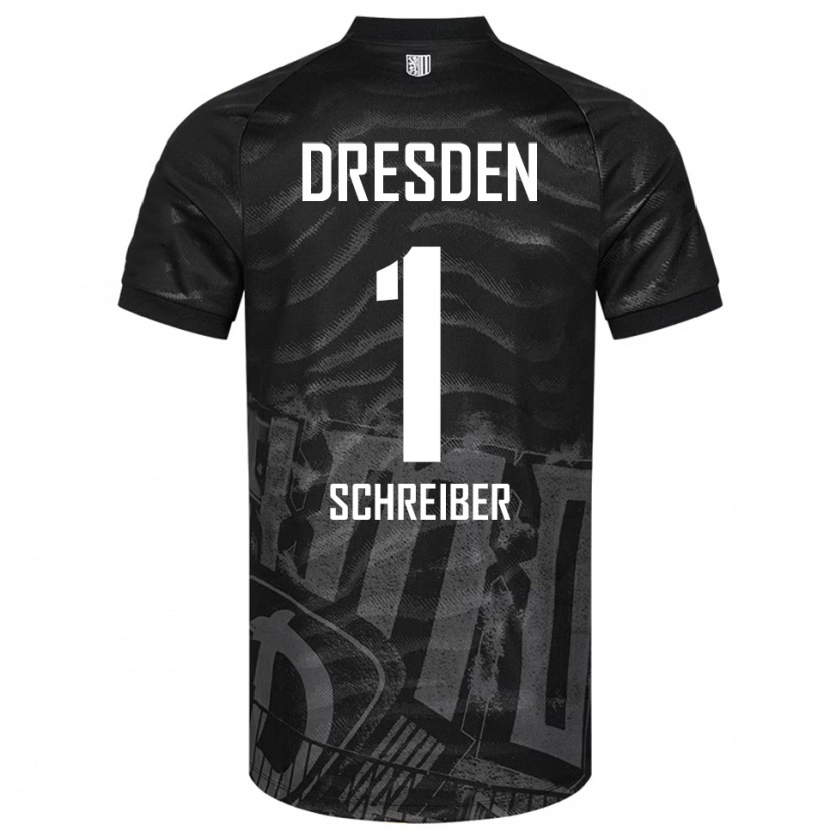 Danxen Homem Camisola Tim Schreiber #1 Preto Cinzento Alternativa 2025/26 Camisa
