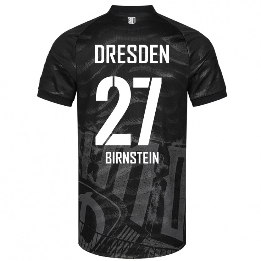 Danxen Homem Camisola Nick Birnstein #27 Preto Cinzento Alternativa 2025/26 Camisa