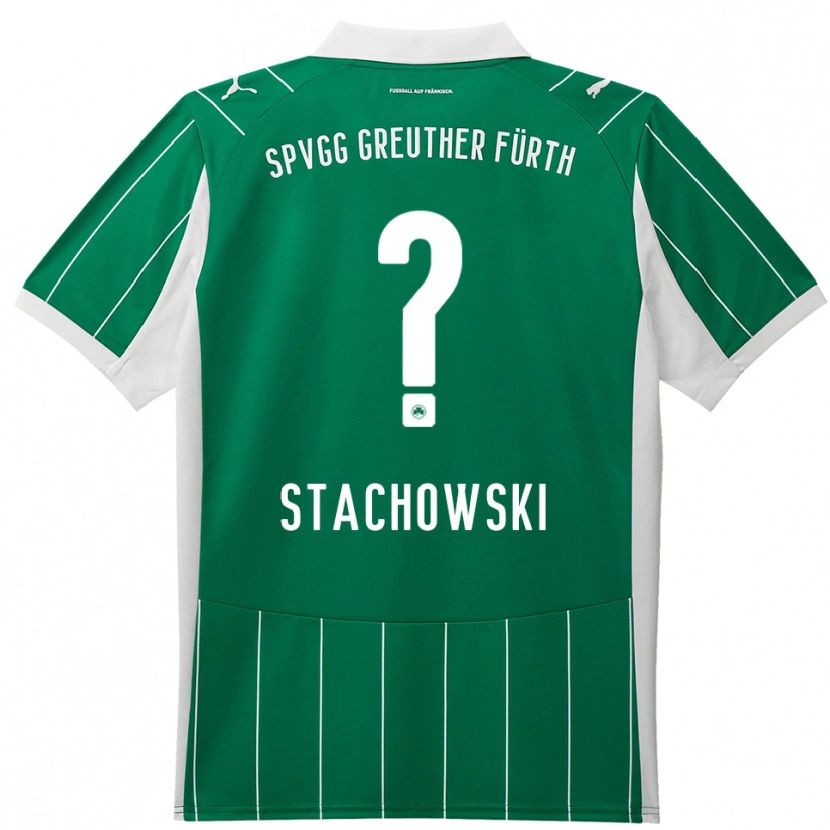 Danxen Homem Camisola Lara Stachowski #0 Verde Branco Alternativa 2025/26 Camisa