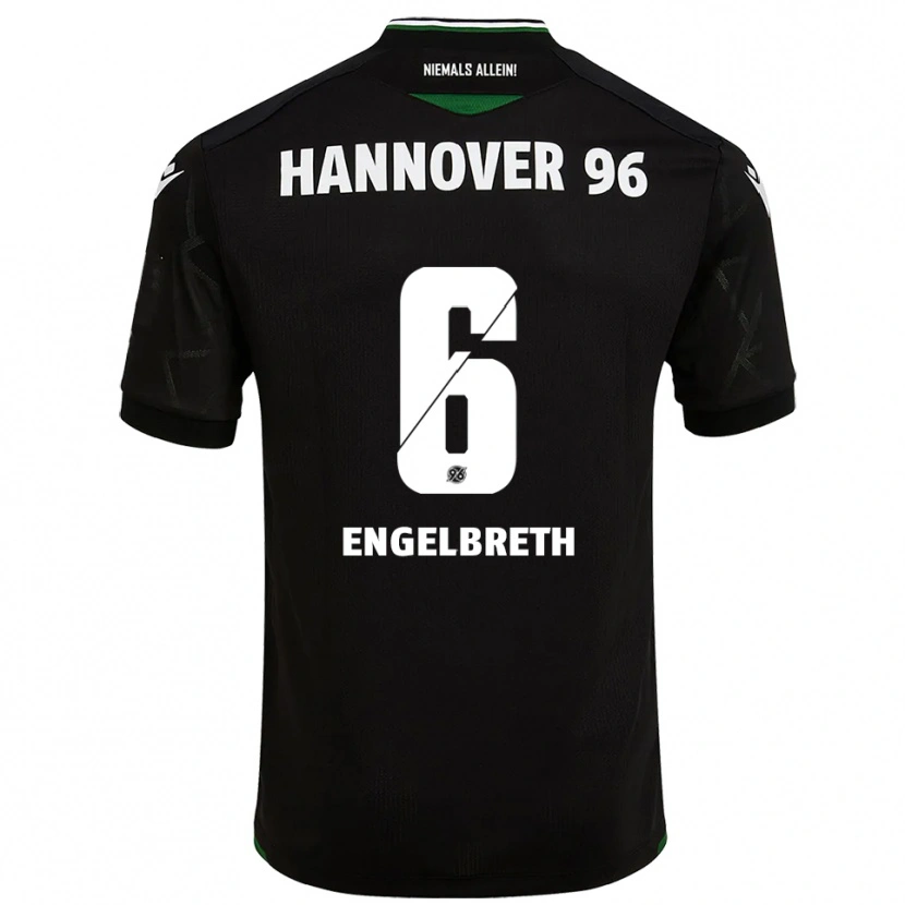 Danxen Homem Camisola Noah Engelbreth #6 Preto Verde Alternativa 2025/26 Camisa