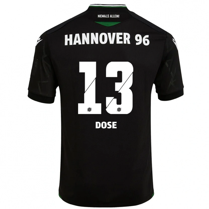Danxen Homem Camisola Julia Dose #13 Preto Verde Alternativa 2025/26 Camisa