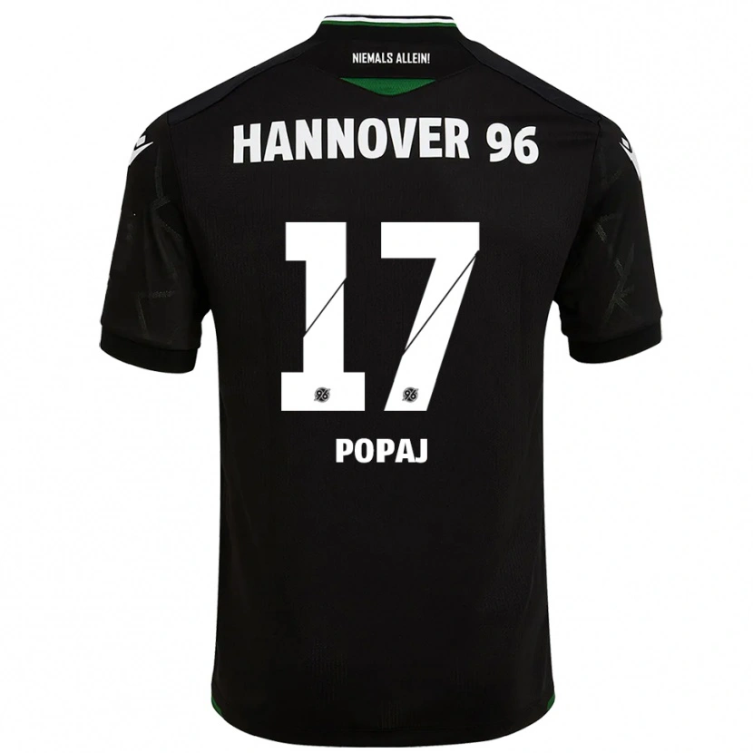 Danxen Homem Camisola Erisa Popaj #17 Preto Verde Alternativa 2025/26 Camisa